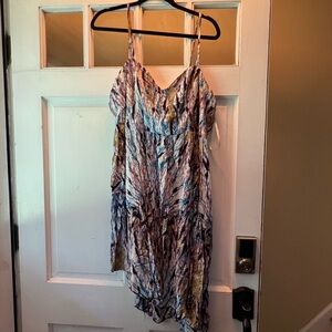 3x spaghetti strap asymmetrical dress